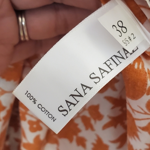 Elegant Orange and Black Patterned Women's Tunic - Picture 4 of 12